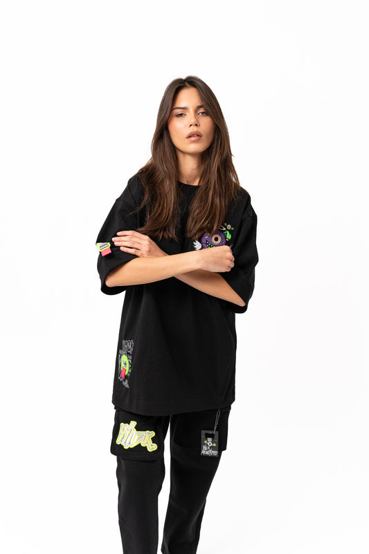 WARLOCK OVERSIZED T-SHIRT BLACK