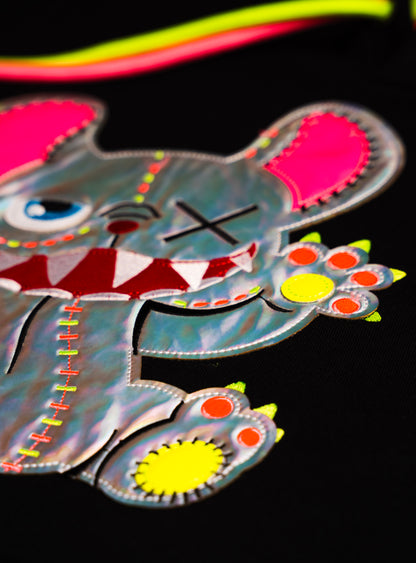 NEON ROYALTY HOODIE BLACK