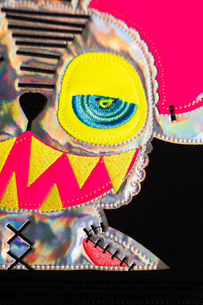 NEON ROYALTY HOODIE BLACK