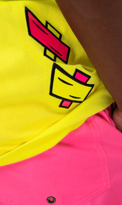 SIGNATURE TANK TOP NEON YELLOW