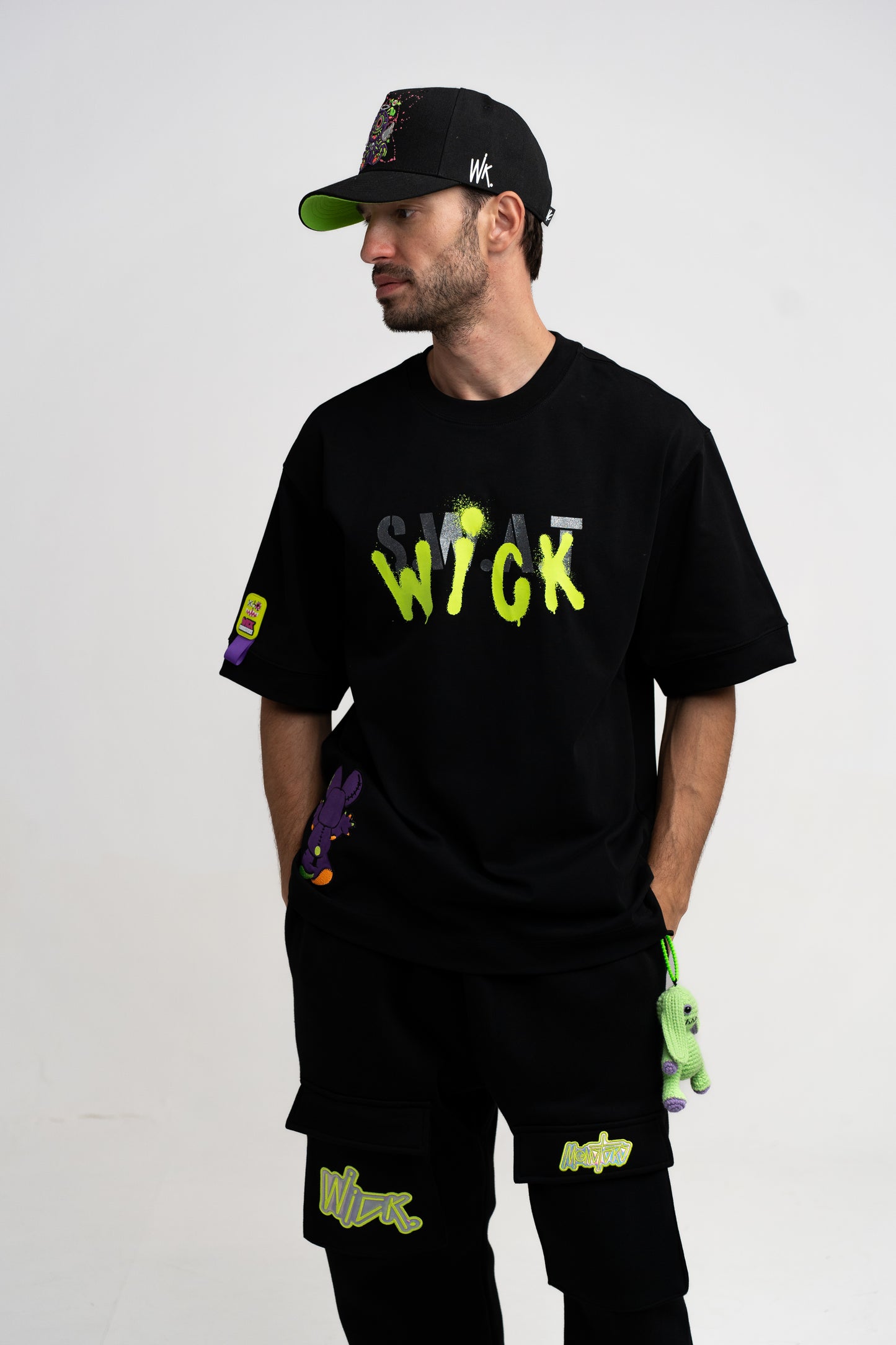 T-SHIRT OVERSIZED SWAT BLACK