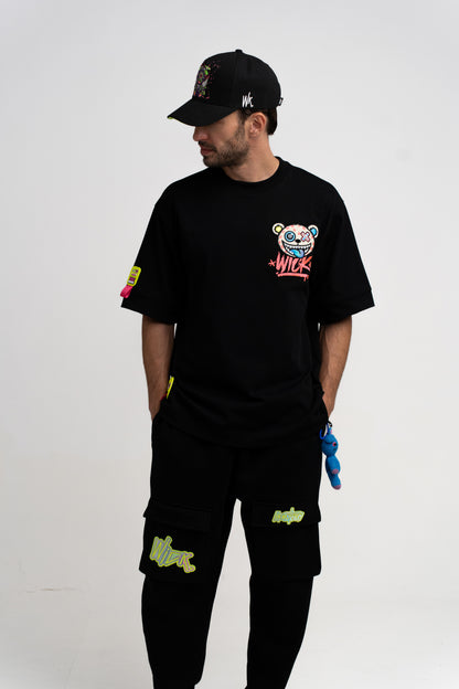 T-SHIRT OVERSIZED TOXIC BLACK