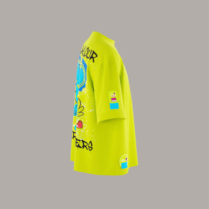 YELLOW NEON OVERSIZED T-SHIRT