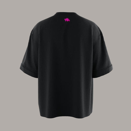 NOTHING BASIC OVERSIZED T-SHIRT BLACK & PINK