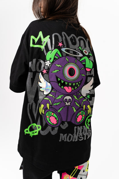 T-SHIRT OVERSIZED WARLOCK BLACK