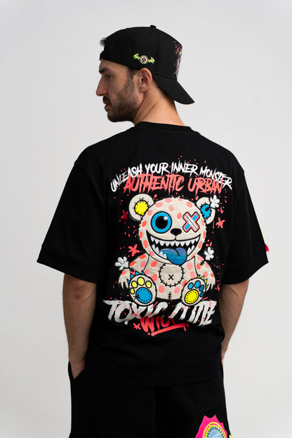 T-SHIRT OVERSIZED TOXIC BLACK