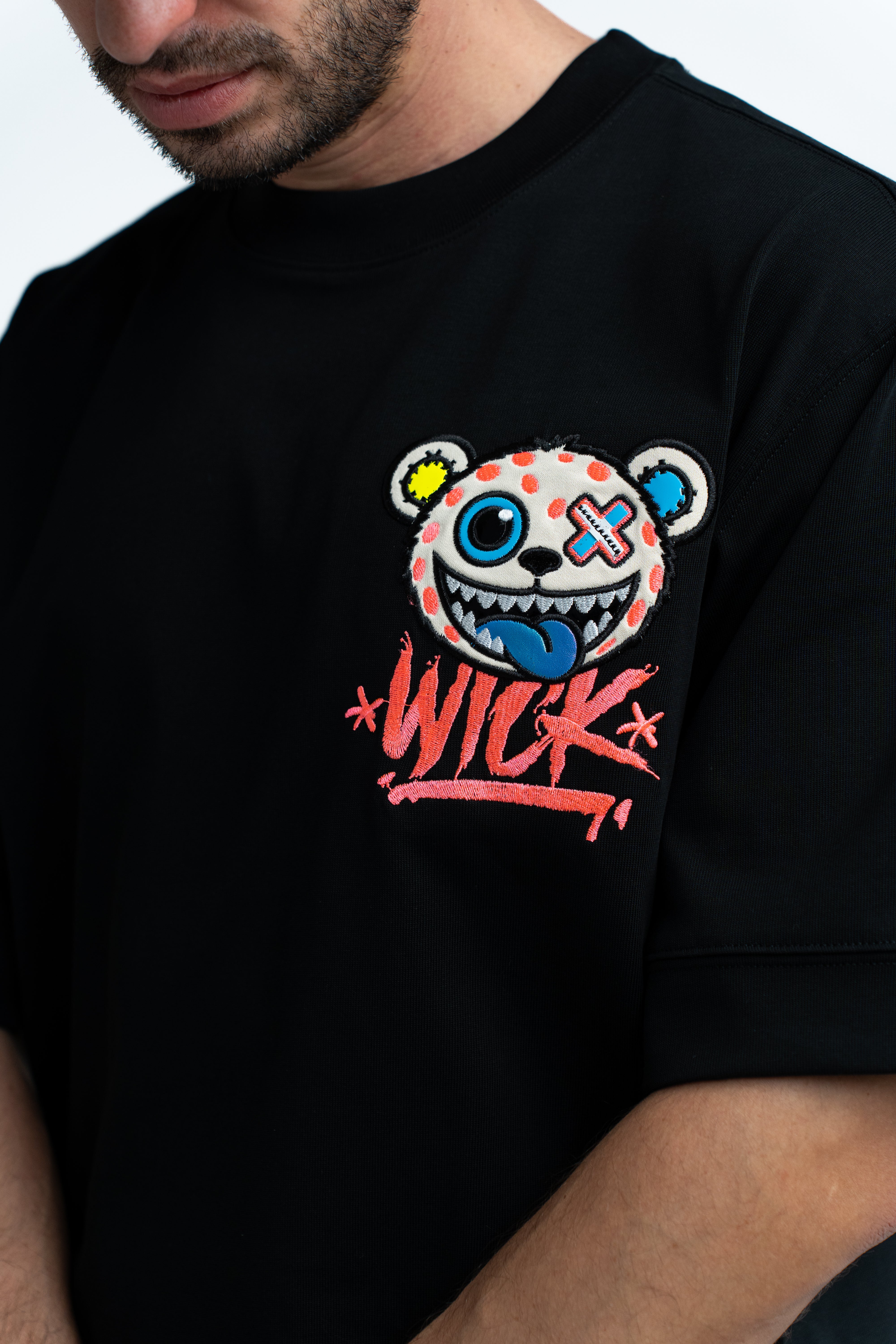 T-SHIRT OVERSIZED TOXIC BLACK – Wick Monsters