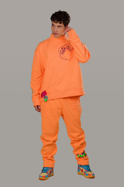 NEON ORANGE SWEATPANTS