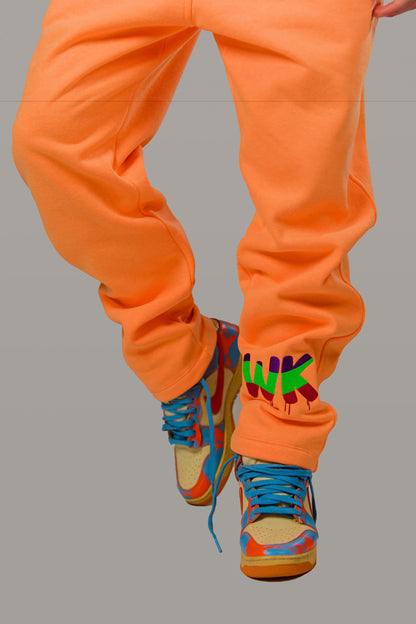 NEON ORANGE SWEATPANTS