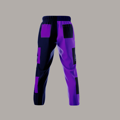 PURPLE & BLACK SWEATPANTS!