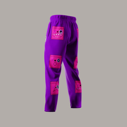 PURPLE & PINK SWEATPANTS