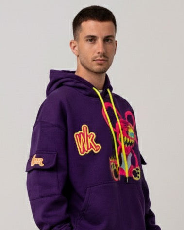 LOVE HOODIE PURPLE