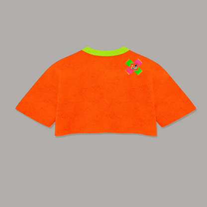 NEON ORANGE CROPPED TOWEL