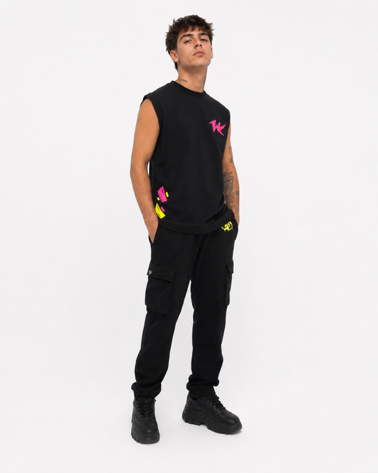 SIGNATURE TANK TOP BLACK