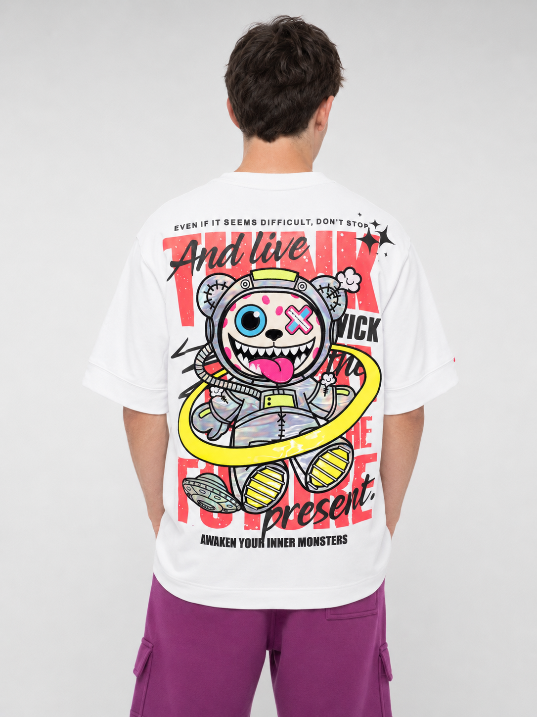 TOXIC SPACE WHITE T-SHIRT
