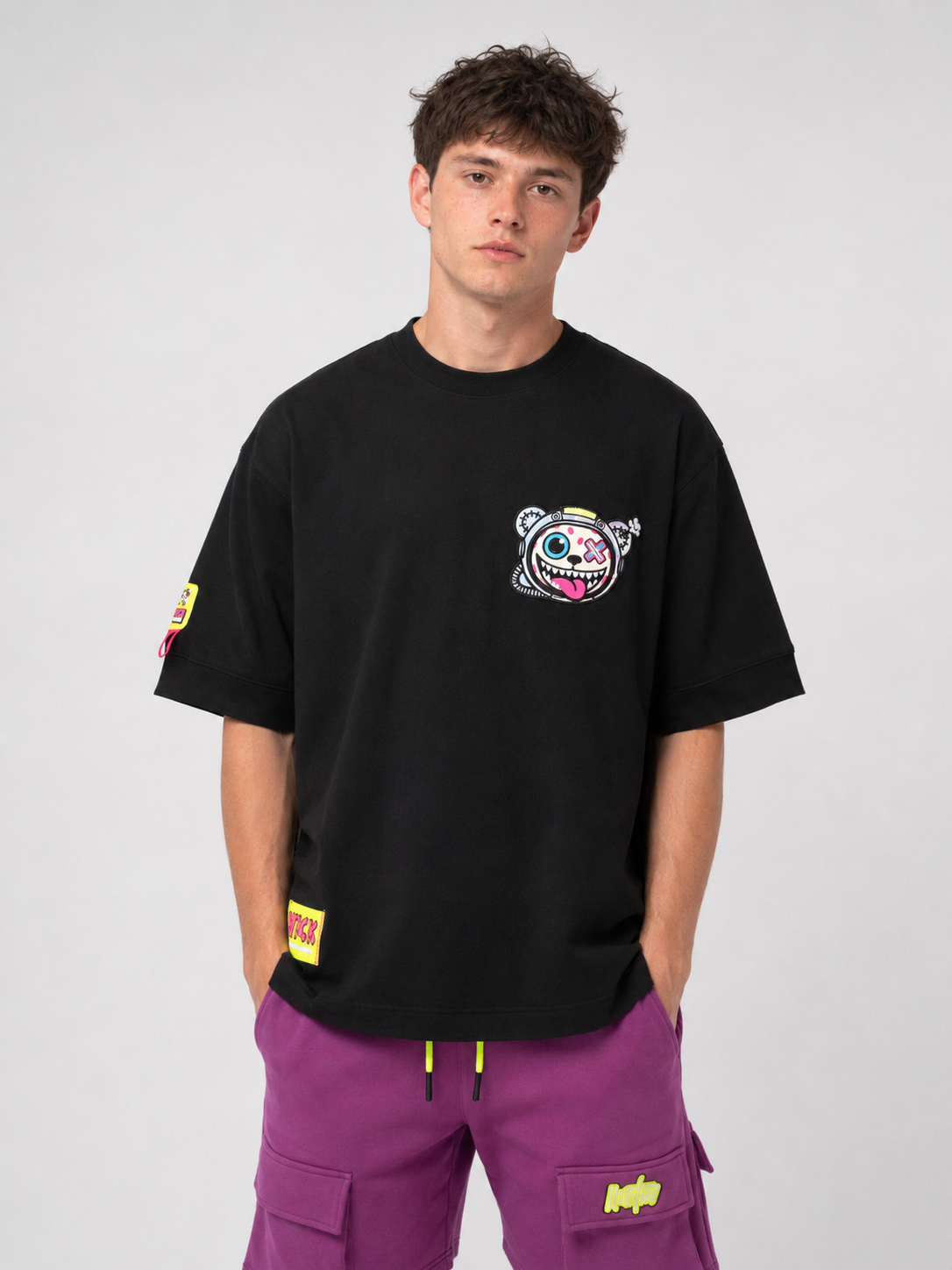 TOXIC SPACE BLACK T-SHIRT