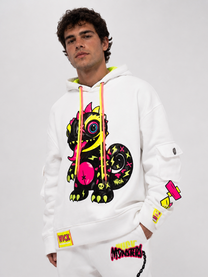 Royal Chameleon White Hoodie