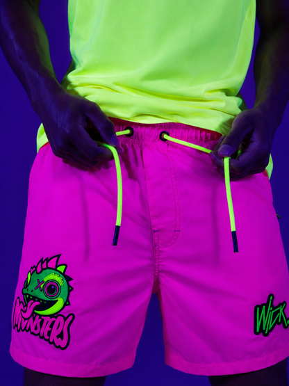 CHAMELEON PINK SWIM SHORTS