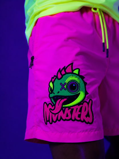 CHAMELEON PINK SWIM SHORTS