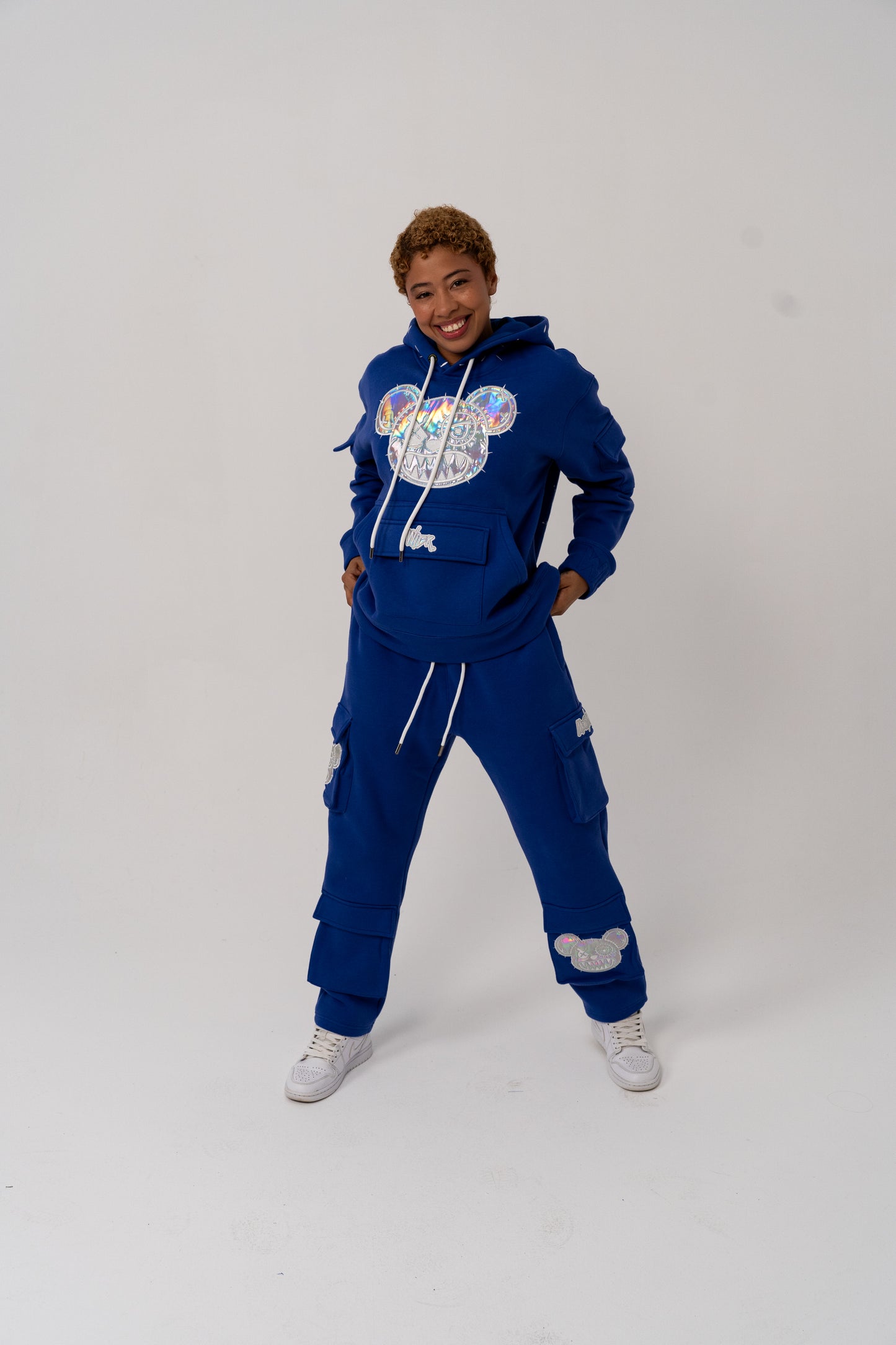 BLUE ICE CARGO SWEATPANTS