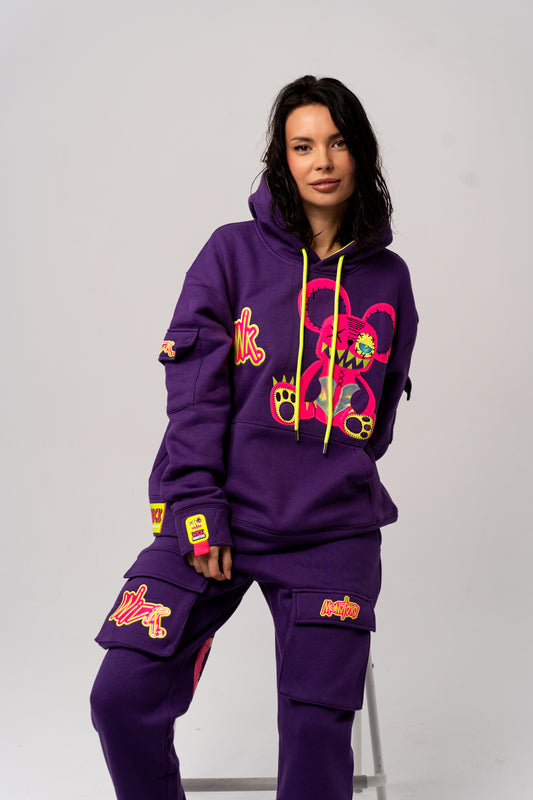 LOVE HOODIE PURPLE