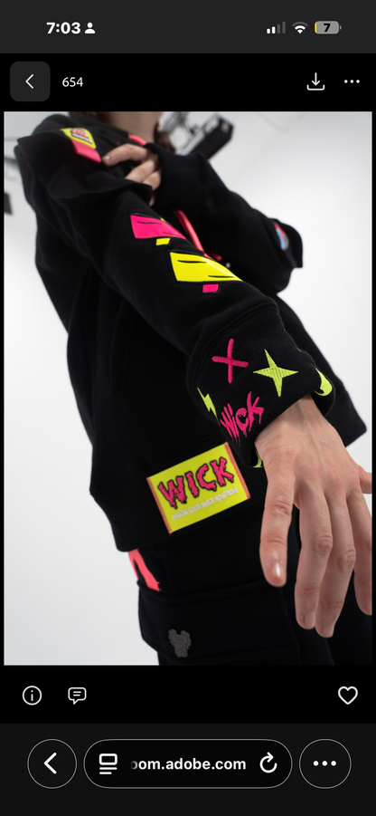 Royal Chameleon Black Hoodie