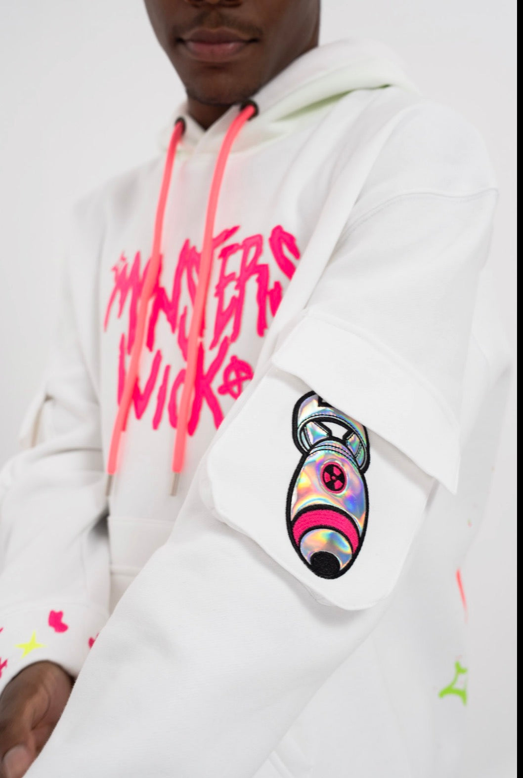 Arrow Head White Hoodie