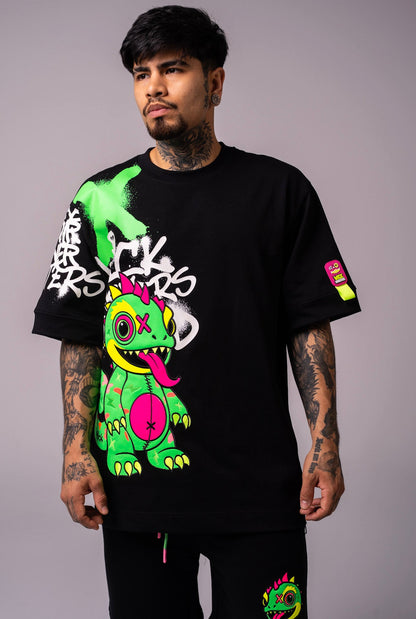 Chameleon T-shirt Spray Black