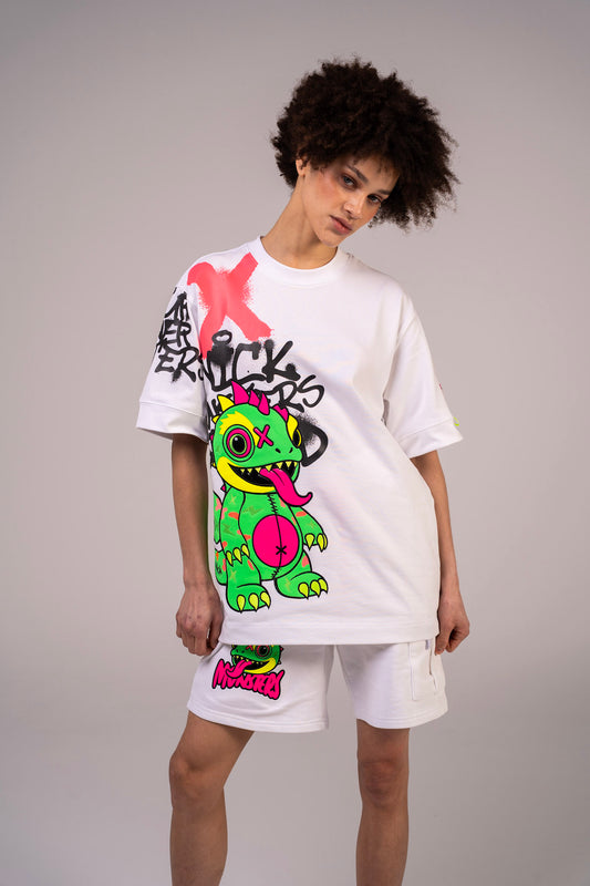 CHAMELEON SPRAY T-SHIRT WHITE