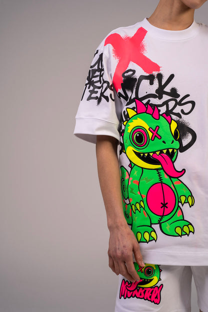 Chameleon T-shirt Spray White