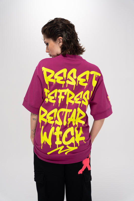 RESTART T-SHIRT PURPLE