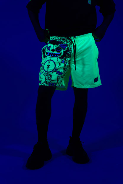 LION YELLOW SWIM SHORTS