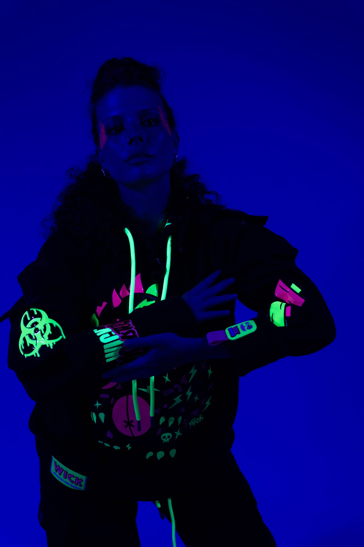 Royal Chameleon Black Hoodie