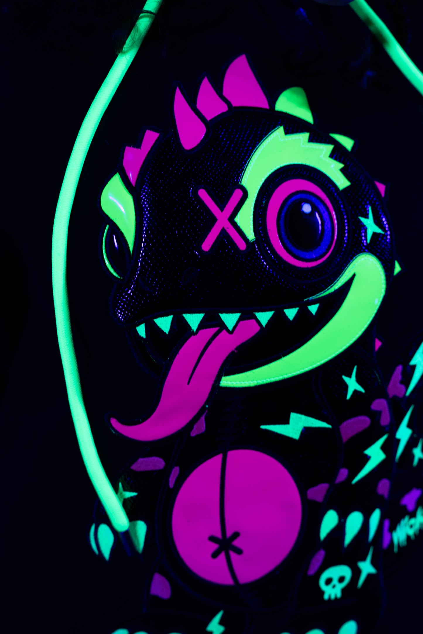 Royal Chameleon Black Hoodie