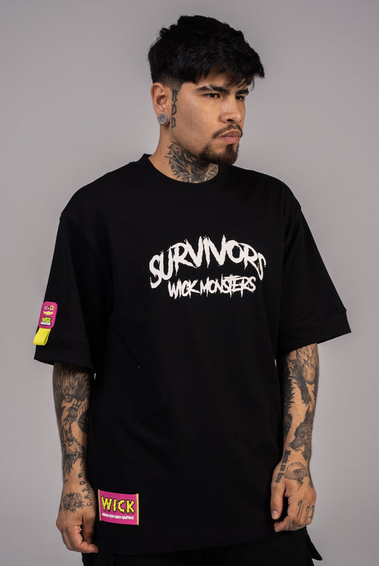 SURVIVOR T-SHIRT BLACK
