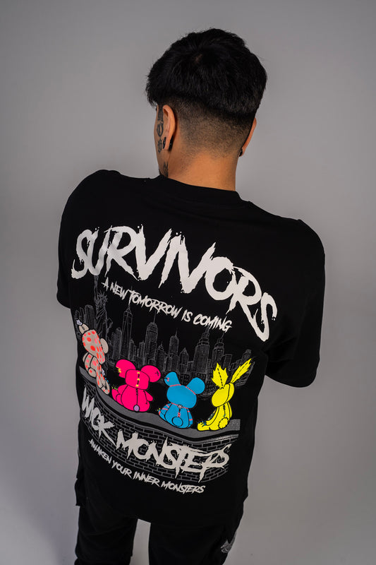 SURVIVOR T-SHIRT BLACK