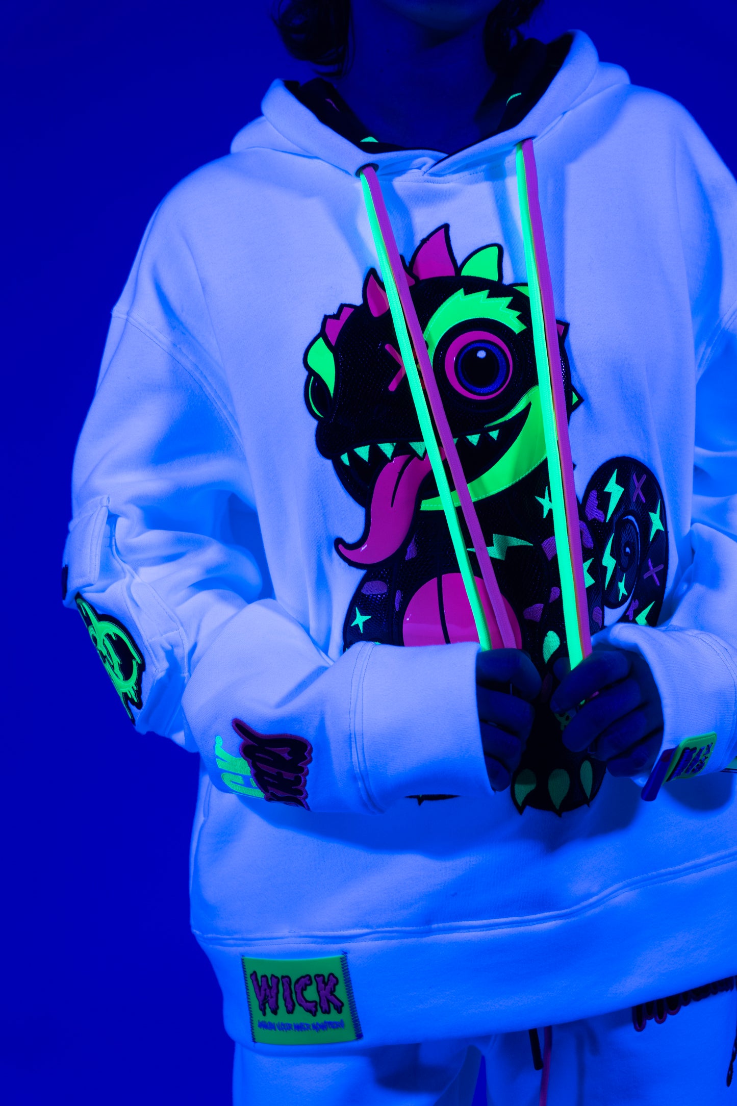 Royal Chameleon White Hoodie