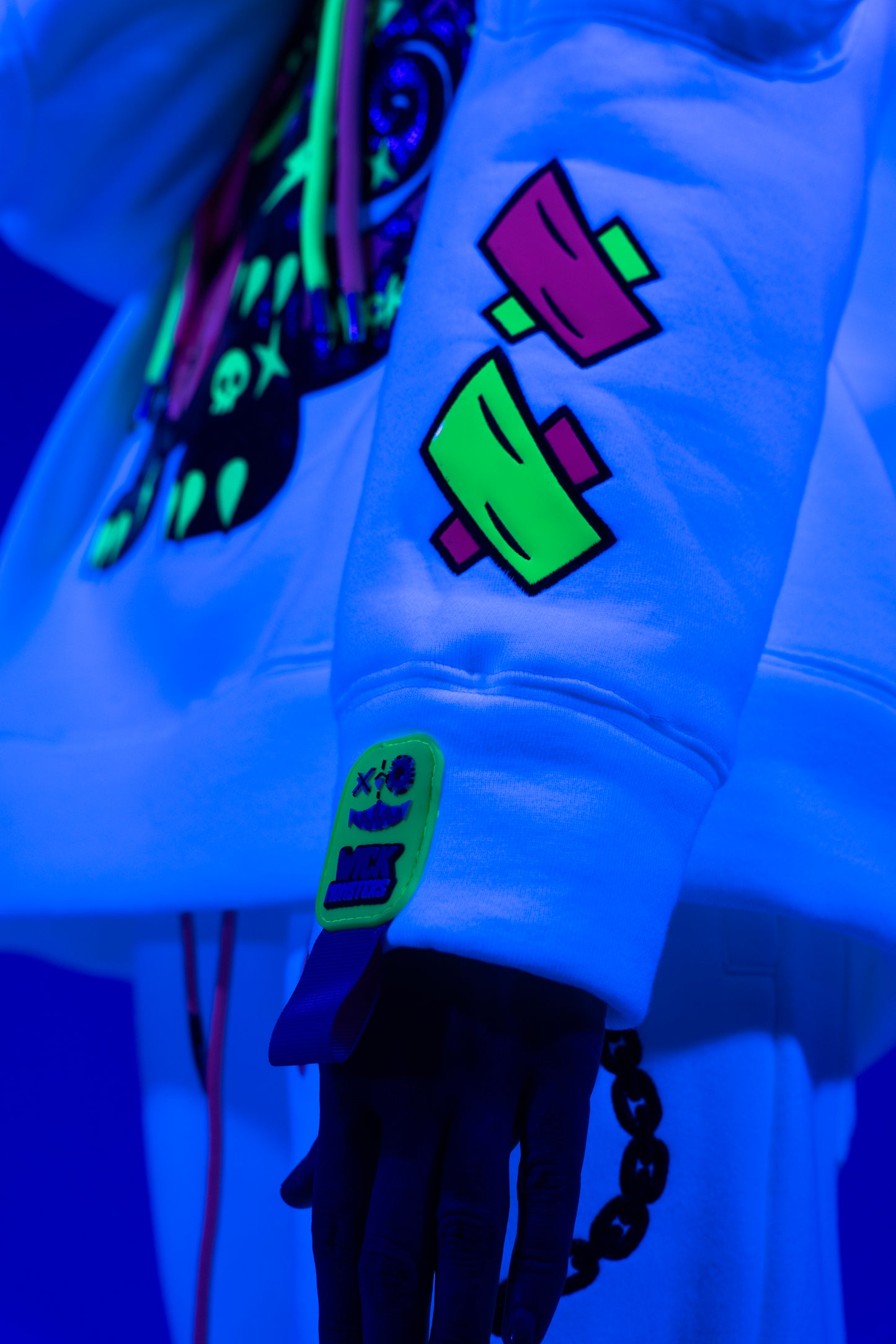 Royal Chameleon White Hoodie