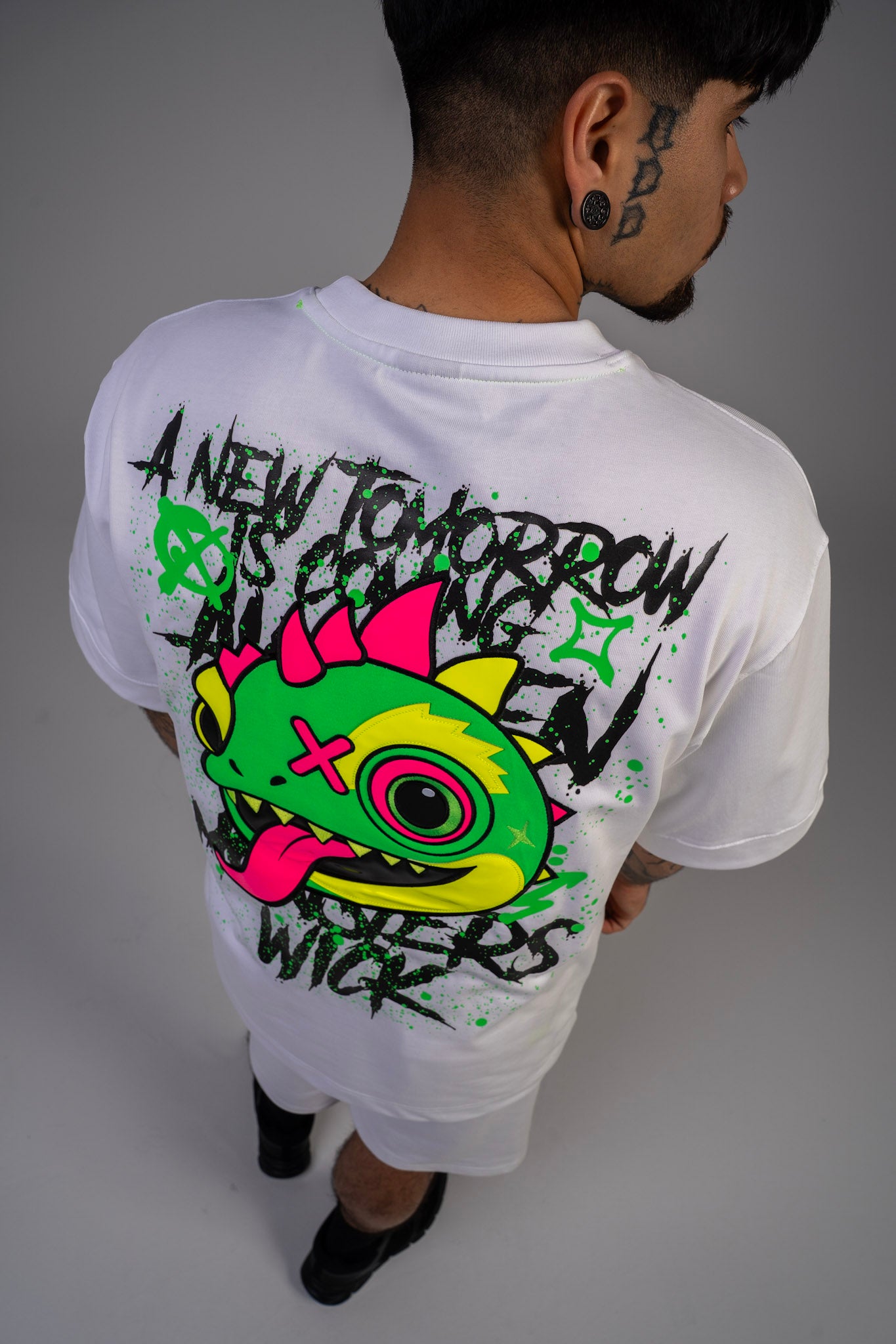 Chameleon Head T-Shirt White