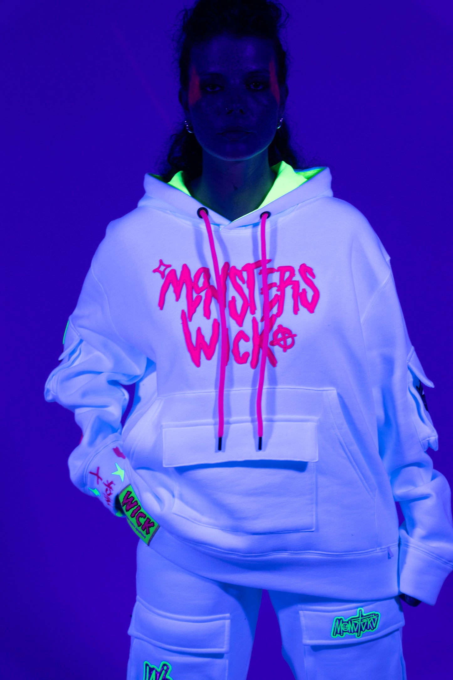 Arrow Head White Hoodie