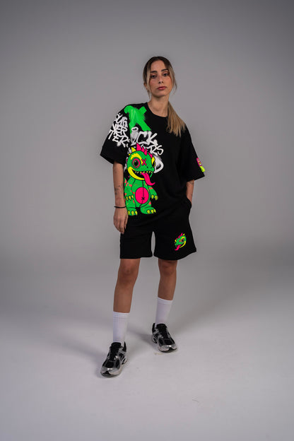 Chameleon T-shirt Spray Black