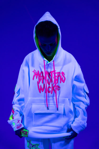Arrow Head White Hoodie