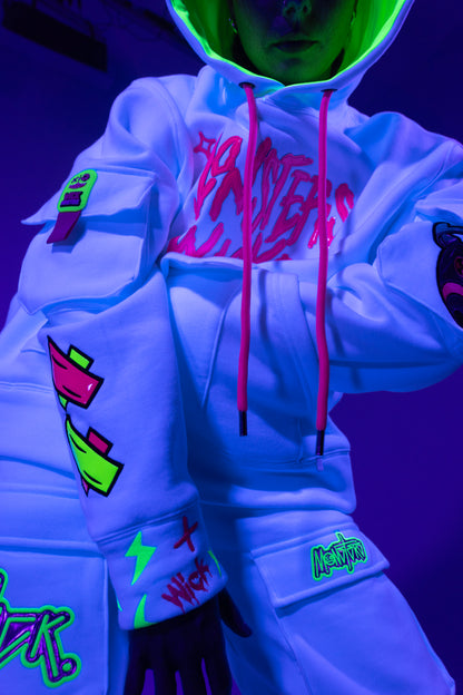 Arrow Head White Hoodie