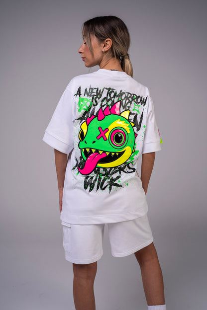 Chameleon Head T-Shirt White