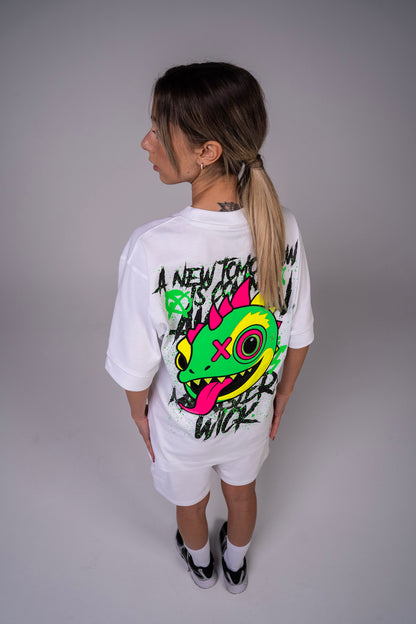 Chameleon Head T-Shirt White