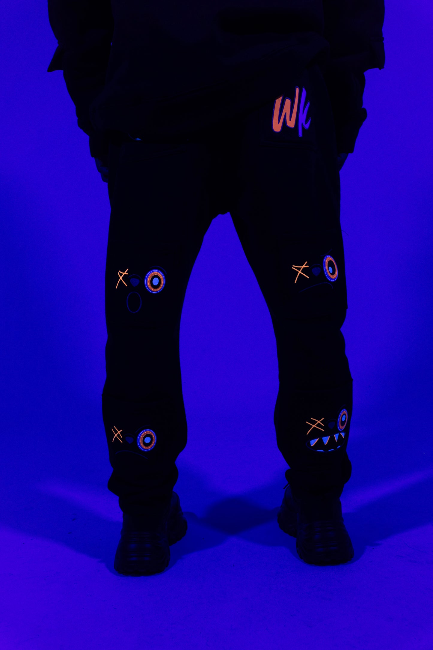 ORANGE AND BLACK PANTS