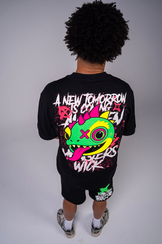 CHAMELEON HEAD T-SHIRT BLACK