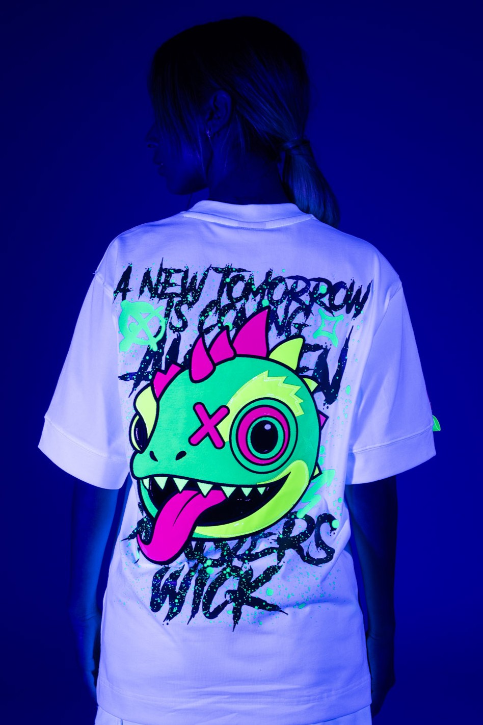 Chameleon Head T-Shirt White