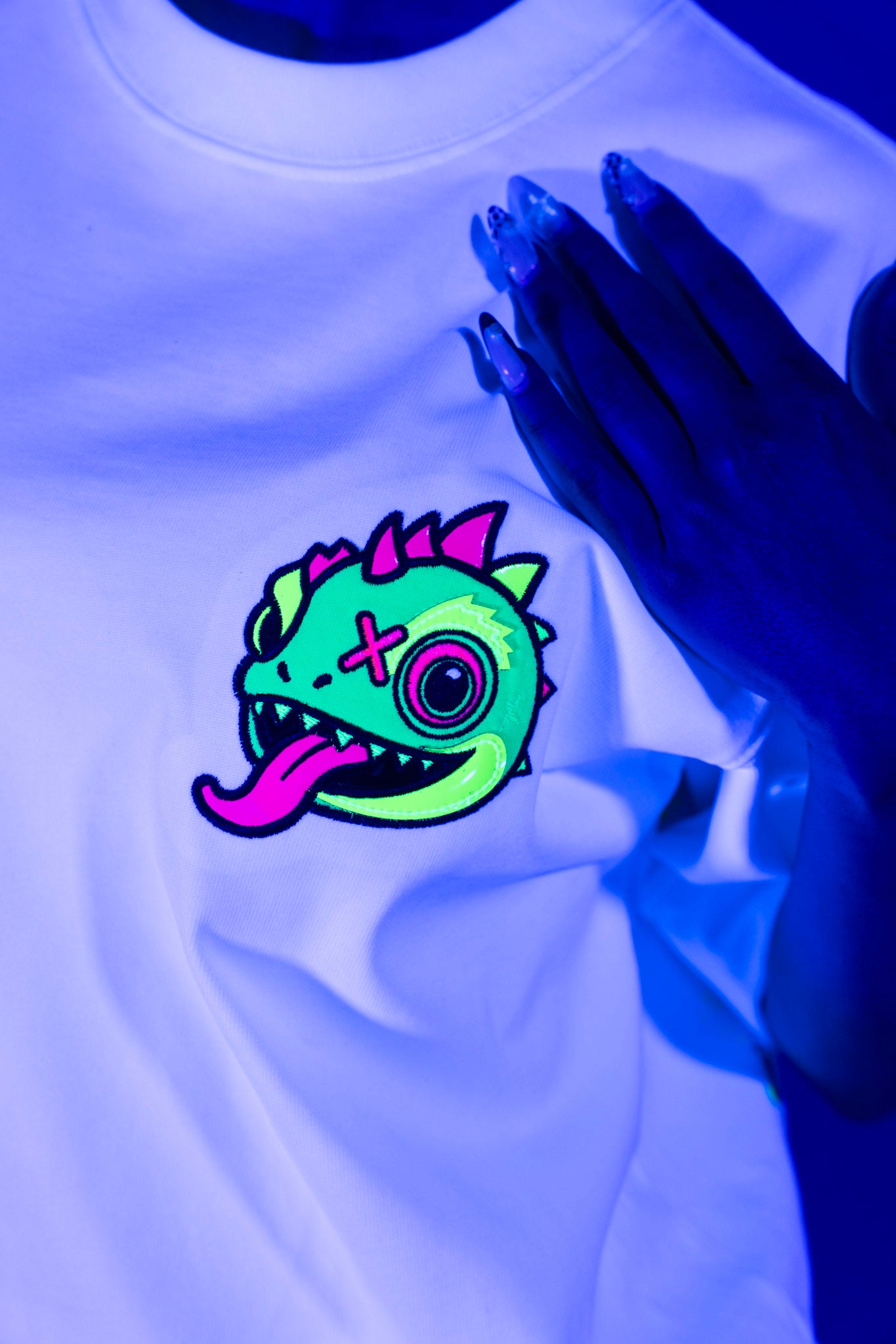 Chameleon Head T-Shirt White