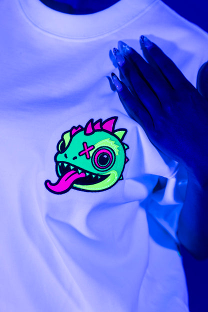 Chameleon Head T-Shirt White